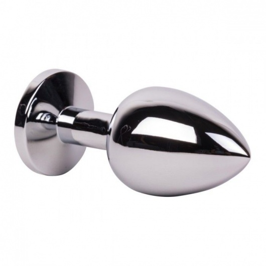 Большой стальной плаг с розовым кристаллом Pink Bubble Gum - 9,5 см. - Erotic Fantasy - купить с доставкой в Серпухове