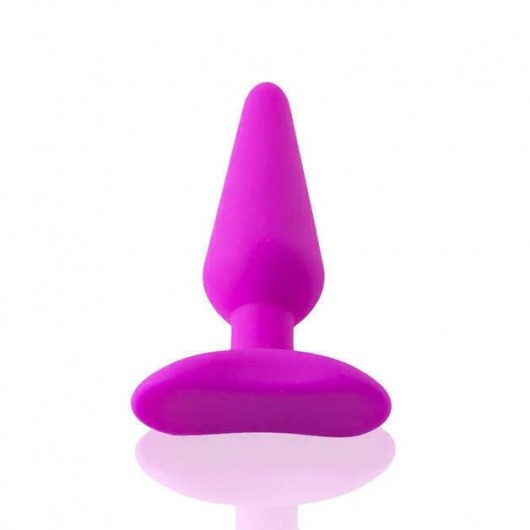 Лиловая анальная пробка Unicorn S - 9,5 см. - HOT planet