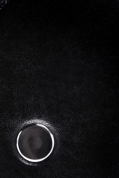 Черный твердый пэддл из натуральной кожи и дерева - 33 см. - Pecado - купить с доставкой в Серпухове