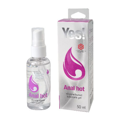 Согревающая силиконовая гель-смазка Yes Anal hot - 50 мл. - Sitabella - купить с доставкой в Серпухове