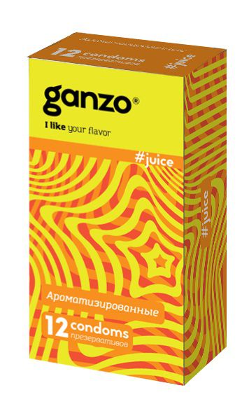 Ароматизированные презервативы Ganzo Juice - 12 шт. - Ganzo - купить с доставкой в Серпухове