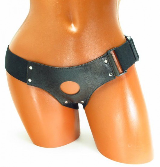 Трусики для страпона коричневого цвета - БДСМ Арсенал - купить с доставкой в Серпухове