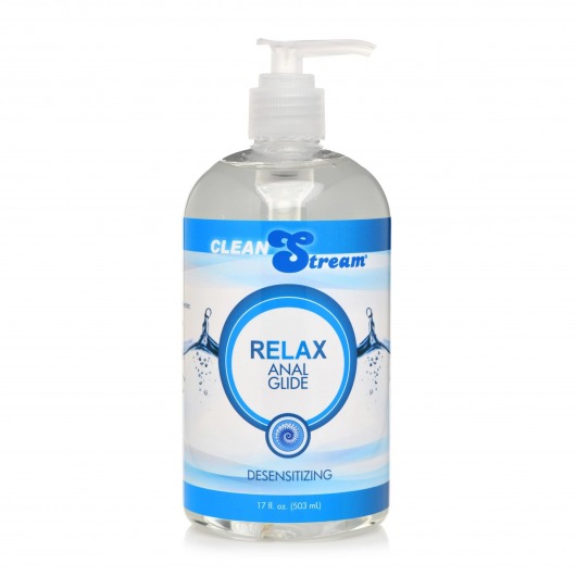 Анальный лубрикант на водной основе Relax Desensitizing Anal Lube - 503 мл. - XR Brands - купить с доставкой в Серпухове