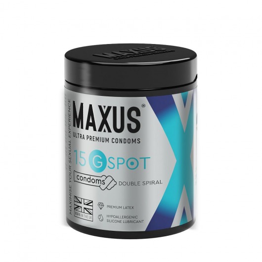 Гладкие презервативы Maxus G spot с двойной спиралью - 15 шт. - Maxus - купить с доставкой в Серпухове