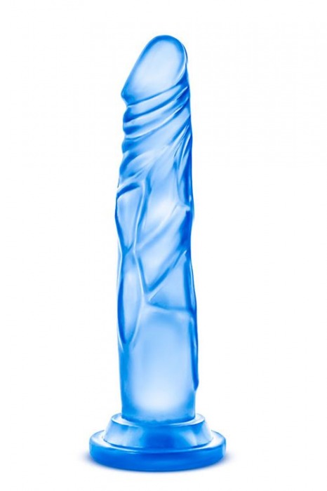 Синий фаллоимитатор с присоской Sweet N’ Hard 5 Realistic 7.5-Inch Dildo - 19,3 см. - Blush Novelties