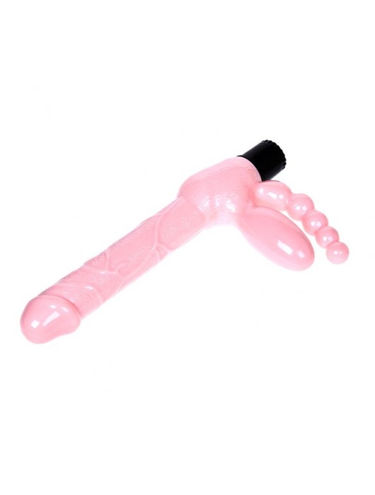 Безремневой вибрострапон с анальным отростком - Baile - купить с доставкой в Серпухове