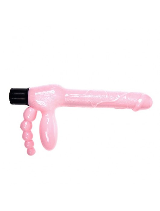 Безремневой вибрострапон с анальным отростком - Baile - купить с доставкой в Серпухове