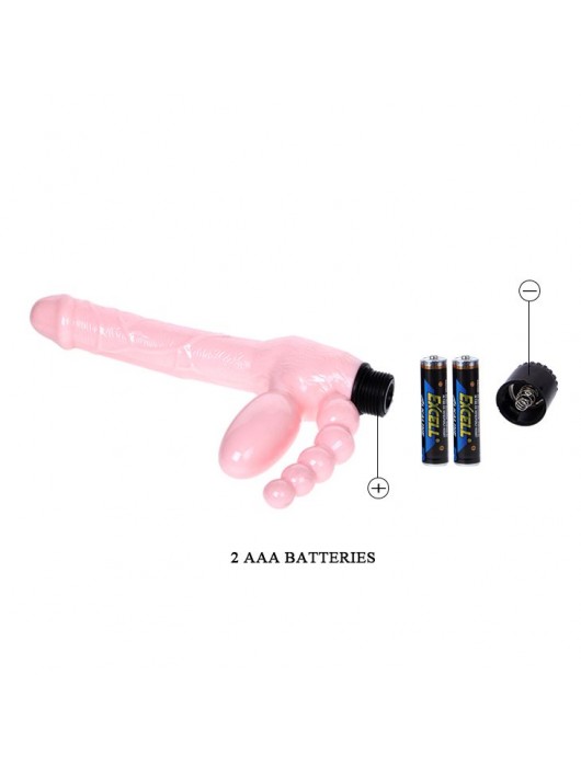 Безремневой вибрострапон с анальным отростком - Baile - купить с доставкой в Серпухове