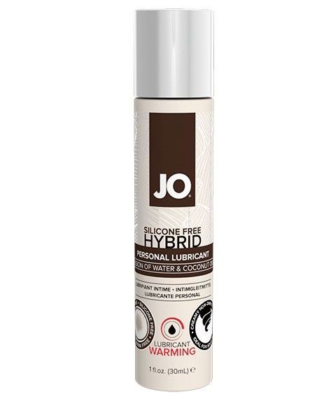 Водно-масляный лубрикант с разогревающим эффектом JO Silicone Free Hybrid Lubricant WARMING  - 30 мл. - System JO - купить с доставкой в Серпухове