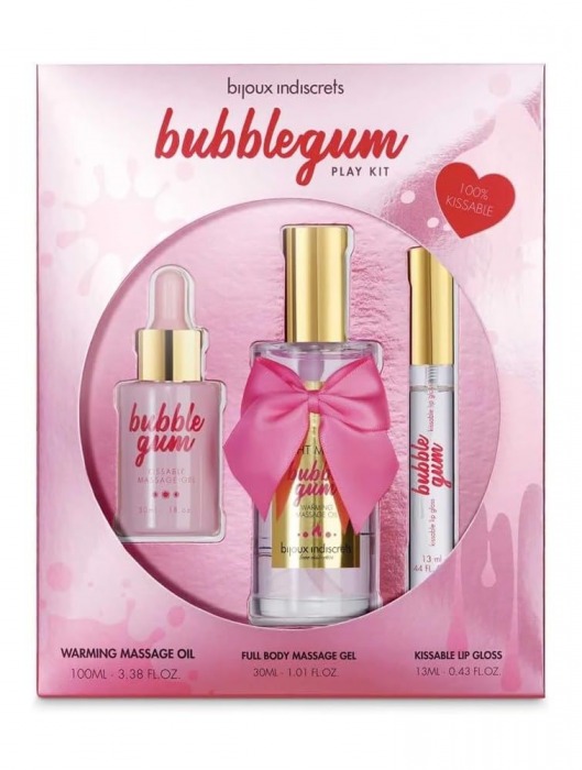 Набор средств для массажа и ласк Bubblegum Play Kit - Bijoux Indiscrets - купить с доставкой в Серпухове