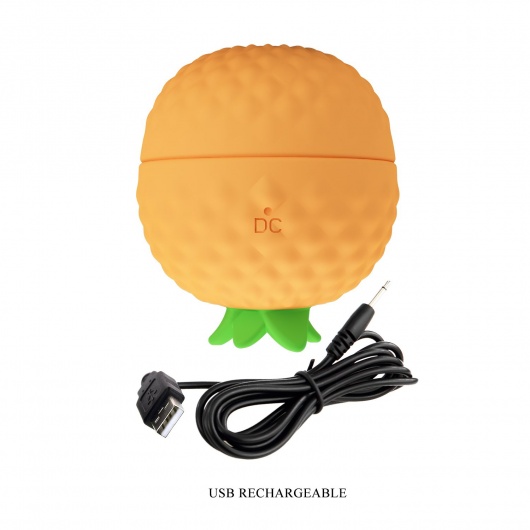 Оранжевый клиторальный стимулятор-ананас Pineapple Secret - Baile