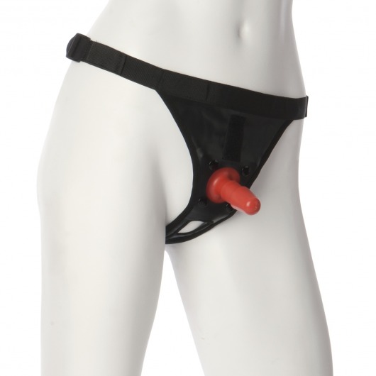 Трусики со штырьком для фиксации насадок Ultra Harness with Plug - Doc Johnson - купить с доставкой в Серпухове