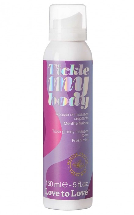 Массажная хрустящая пенка Tickle My Body Fresh Mint с ароматом мяты - 150 мл. - Love to Love - купить с доставкой в Серпухове