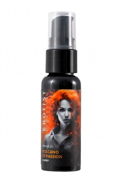 Гель с эффектом вибрации Volcano Of Passion со вкусом вишни - 25 мл. - Erotist Lubricants - купить с доставкой в Серпухове