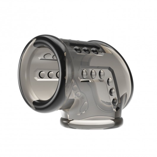 Дымчатая насадка на пенис и мошонку - Baile - в Серпухове купить с доставкой