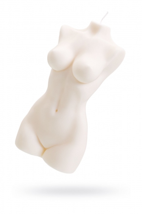 Белая интерьерная свеча в форме женского торса - 850 гр. - Pecado - купить с доставкой в Серпухове