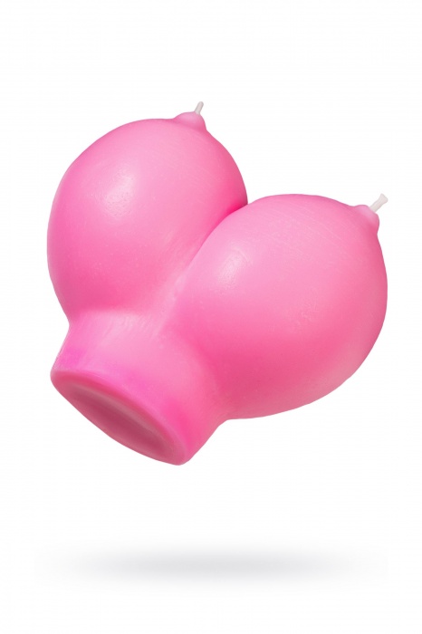 Розовая свеча «Сиськи» - 150 гр. - Pecado - купить с доставкой в Серпухове