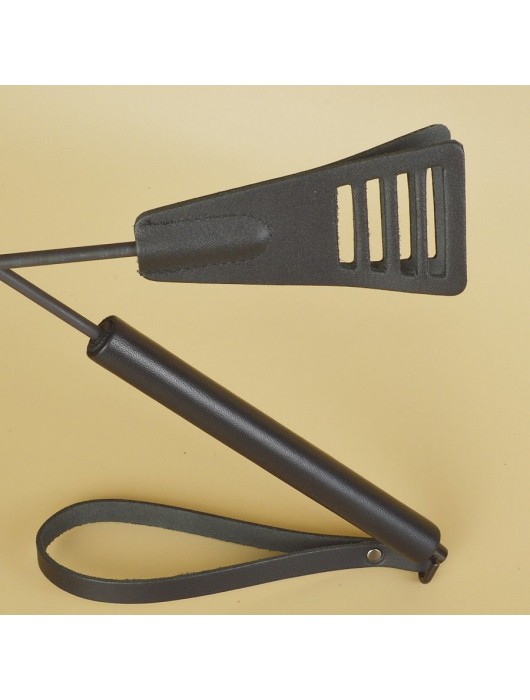 Черный кожаный стек «Сириус» - 60 см. - Sitabella - купить с доставкой в Серпухове