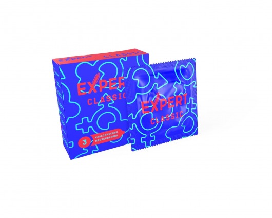 Классические презервативы Expert Classic - 3 шт. - Expert - купить с доставкой в Серпухове