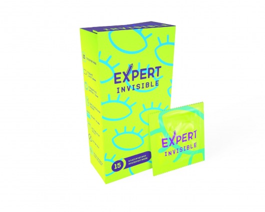 Ультратонкие презервативы Expert Invisible - 15 шт. - Expert - купить с доставкой в Серпухове