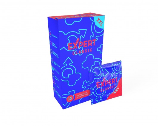 Презервативы увеличенного размера Expert Classic XXL - 15 шт. - Expert - купить с доставкой в Серпухове