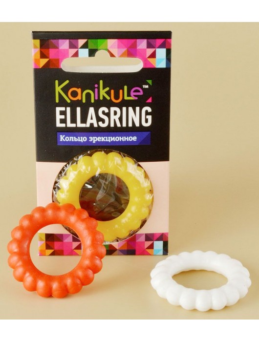 Цветное рельефное эрекционное кольцо Ellasring - Sitabella - в Серпухове купить с доставкой