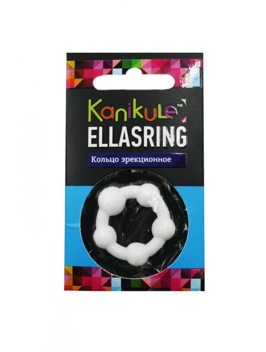 Цветное эрекционное кольцо с шариками Ellasring - Sitabella - в Серпухове купить с доставкой