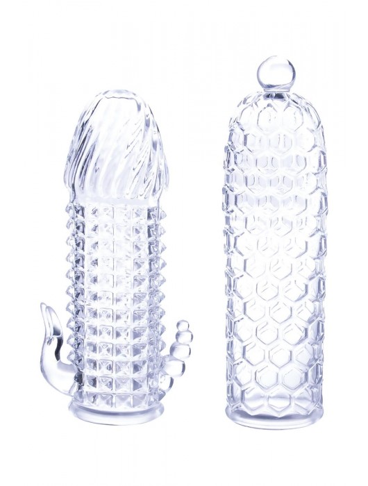 Набор из 2 прозрачных насадок на член Seductive Tickler Sleeves Set - NMC - в Серпухове купить с доставкой