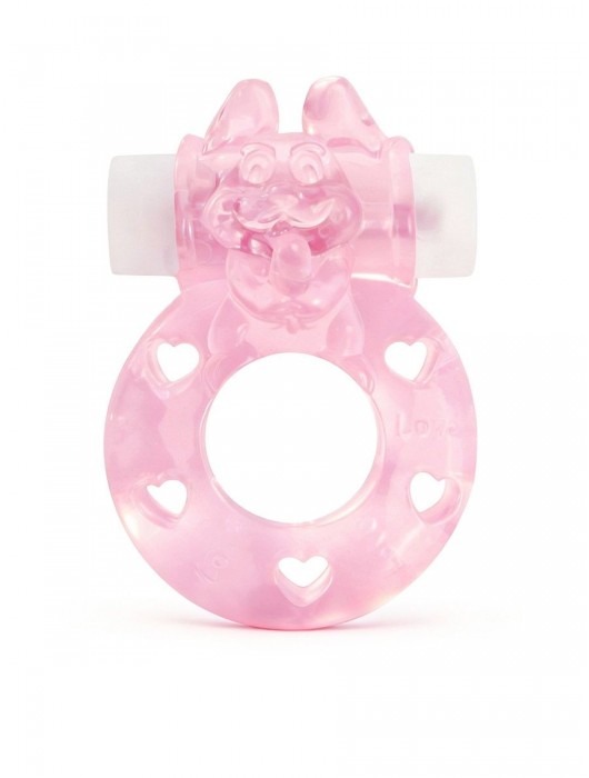 Розовое эрекционное виброкольцо в форме зайчика - 1137 - в Серпухове купить с доставкой