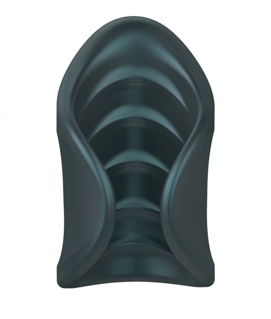 Серый сквозной мастурбатор с вибрацией Manwan Starter - Manwan - в Серпухове купить с доставкой