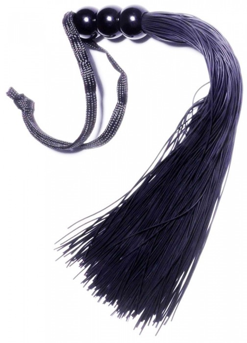 Черная силиконовая плетка - 25,4 см. - Boys of Toys - купить с доставкой в Серпухове