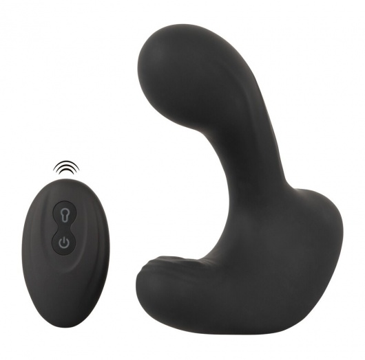 Черная анальная вибропробка с функцией расширения RC Butt Plug with 3 functions - Orion - в Серпухове купить с доставкой