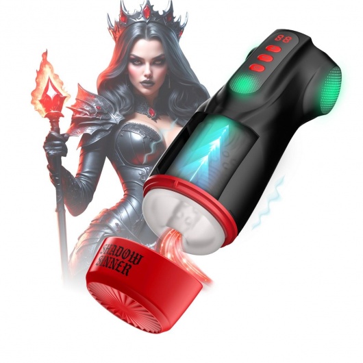 Интерактивный мастурбатор Raven с вакуумом, вибрацией и подсветкой - Shots Media BV - в Серпухове купить с доставкой