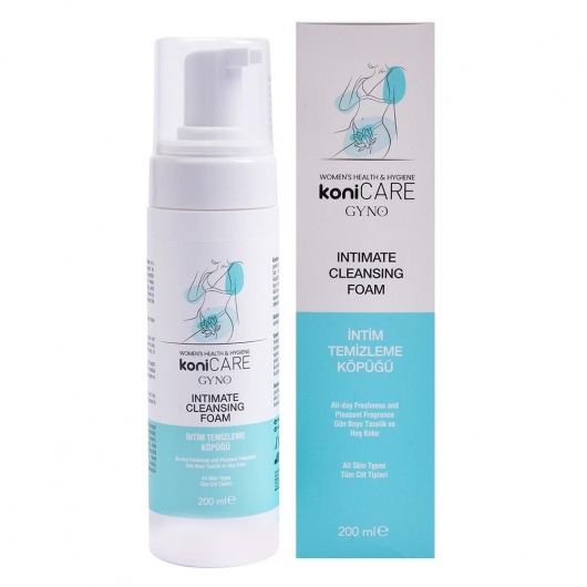 Пенка для интимной гигиены Konicare Gyno Intimate Cleasing Foam - 200 мл. - JoyDrops - купить с доставкой в Серпухове