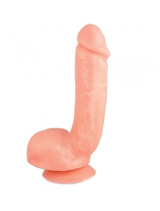 Реалистичный фаллоимитатор с присоской X5 HARD ON BEIGE - 22,2 см. - Blush Novelties