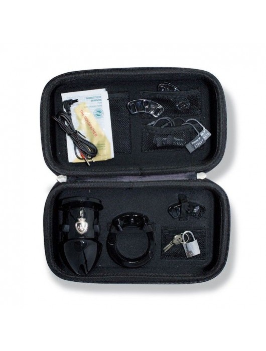 Пояс верности с электростимуляцией Mystim Pubic Enemy No1 Black Edition - MyStim - купить с доставкой в Серпухове