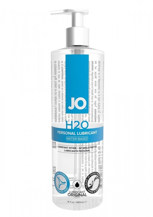 Лубрикант на водной основе JO Personal Lubricant H2O с дозатором - 480 мл. - System JO - купить с доставкой в Серпухове