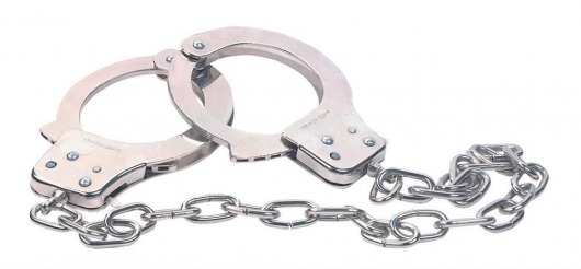 Наручники из металла с длинной цепочкой CHROME HANDCUFFS METAL HANDCUFFS W. KEY - NMC - купить с доставкой в Серпухове