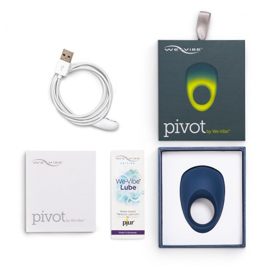 Синее эрекционное виброкольцо We-vibe Pivot - We-vibe - в Серпухове купить с доставкой