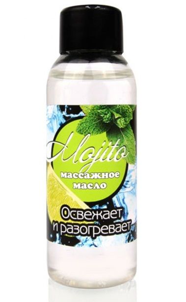 Массажное масло для тела Mojito с ароматом лайма - 50 мл. - Биоритм - купить с доставкой в Серпухове