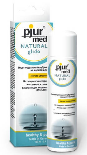 Нейтральный лубрикант на водной основе pjur MED Natural glide - 100 мл. - Pjur - купить с доставкой в Серпухове