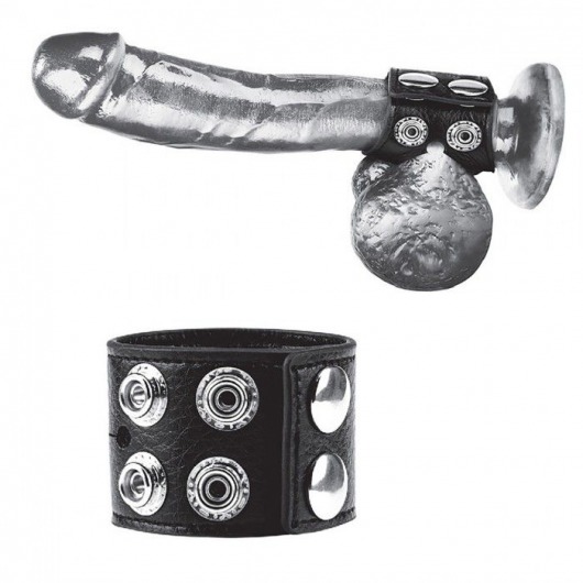 Ремень на член и мошонку 1.5  Cock Ring With Ball Strap - BlueLine - купить с доставкой в Серпухове