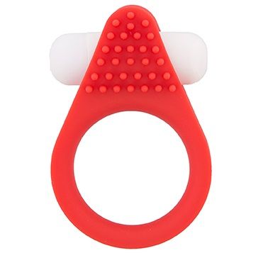 Красное эрекционное кольцо LIT-UP SILICONE STIMU RING 1 RED - Dream Toys - в Серпухове купить с доставкой