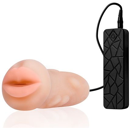 Мастурбатор-ротик с вибрацией REALSTUFF VIBRATING MASTURBATOR MOUTH - Dream Toys - в Серпухове купить с доставкой