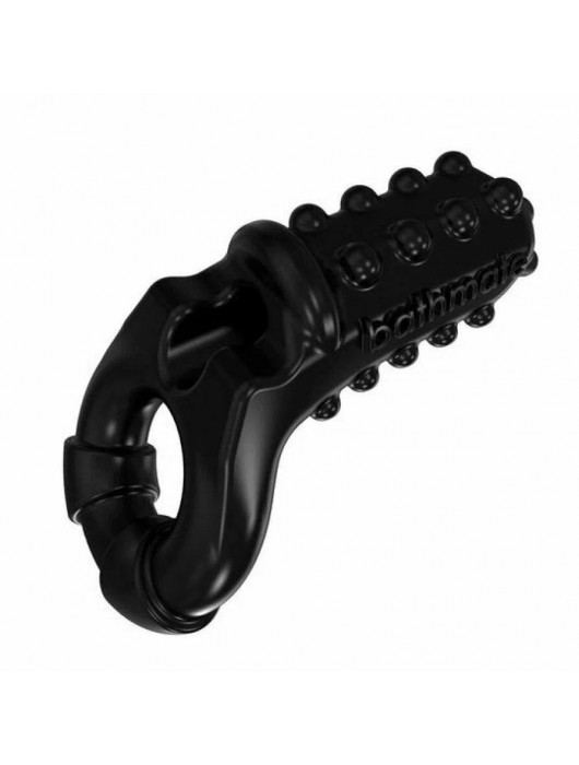 Чёрное эрекционное виброкольцо Tickle - Bathmate - в Серпухове купить с доставкой