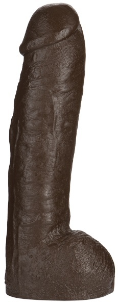 Большая насадка для трусиков Vac-U-Lock Realistic Hung - 31,7 см. - Doc Johnson - купить с доставкой в Серпухове