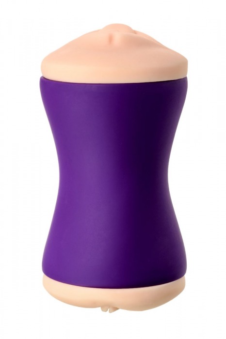 Двухсторонний мастурбатор JOS YARA в фиолетовой колбе - JOS - в Серпухове купить с доставкой