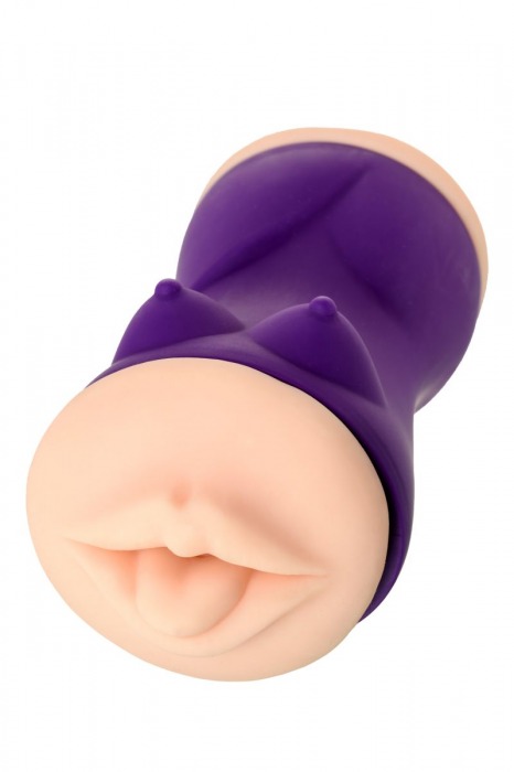 Двухсторонний мастурбатор JOS YARA в фиолетовой колбе - JOS - в Серпухове купить с доставкой