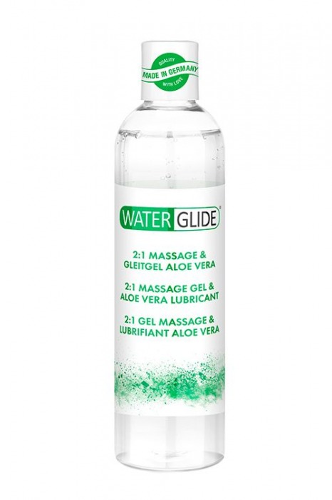 Гель-смазка 2-в-1 MASSAGE   LUBRICANT ALOE VERA - 300 мл. - Waterglide - купить с доставкой в Серпухове