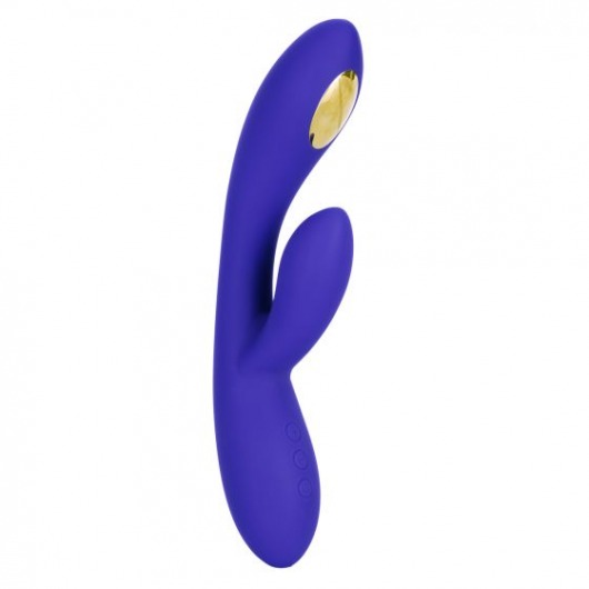 Фиолетовый вибратор с функцией электростимуляции Intimate E-Stimulator Dual Wand - 21,5 см. - California Exotic Novelties - купить с доставкой в Серпухове